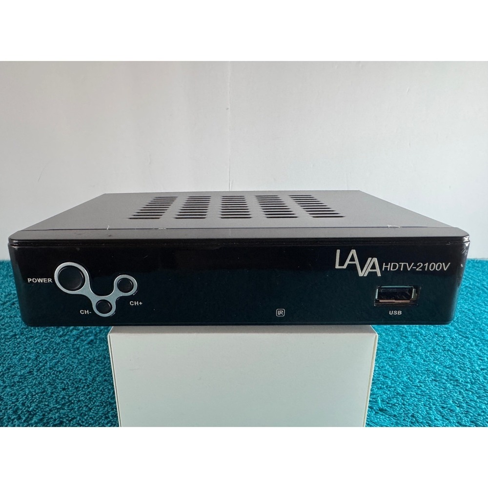 LAVA HDTV2100V Digital Sat Receiver Converter Box USB in Front Panel No Remote